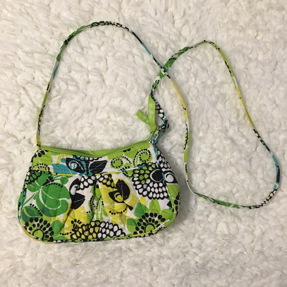 Green Vera Bradley purse “Limes Up” pattern
